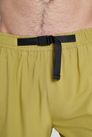 Shorts de sport 2-en-1 à boucle réglable, 92/8 Poly Spandex, M-5XL, avec doublure de compression, pour hommes, pour la course à pied et la randonnée