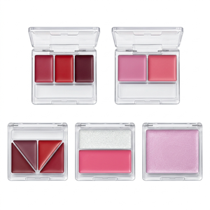 AS / PET Material Minimal Square Compact Face Powder For Cosmetic - Product Image 4