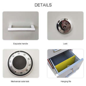 Archivador Metálico Resistente para Oficina, Gran Capacidad, Ignífugo, Vertical, de Acero, con Cerradura Segura, Directo de Fábrica - Product Image 5