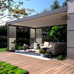 Tamaño personalizado completamente automático retráctil motorizado de aluminio al aire libre pérgola con persianas pabellón o Gazebo <span class=keywords><strong>Airfun</strong></span> al aire libre - Product Image 2