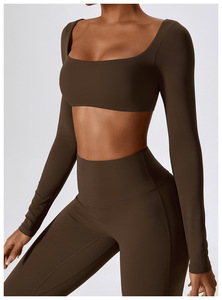 Tuta da Yoga nuda antiurto tuta da Fitness attillata ad asciugatura rapida tuta sportiva per il tempo libero <span class=keywords><strong>abbigliamento</strong></span> donna - Product Image 6