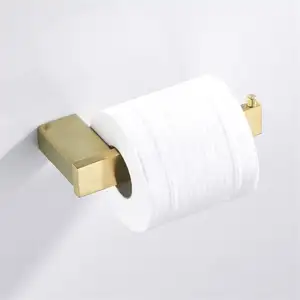 ที่ใส่กระดาษชำระในห้องน้ำแบบม้วน304สีทองแปรงที่ใส่กระดาษชำระในห้องน้ำที่ใส่กระดาษชำระในห้องน้ำ