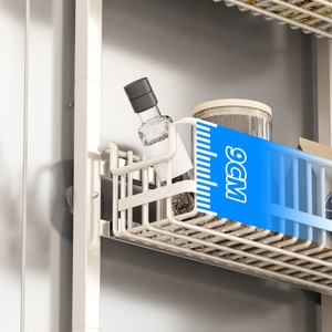 Étagère d'angle étroite à 6 niveaux avec panier coulissant bidirectionnel, support à épices, organisateur de rangement pour <span class=keywords><strong>cuisine</strong></span> et salle de bain, à placer près du réfrigérateur - Product Image 4