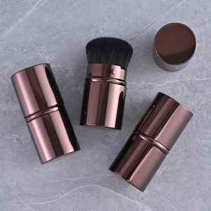 แปรงคาบูกิแบบยืดหดได้ ขนแปรงสังเคราะห์ สำหรับรองพื้น แป้งฝุ่น บลัชออน ด้ามจับโลหะ ใช้ได้กับทุกส่วนของร่างกาย - Product Image 6