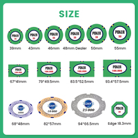 Premium-Qualität Casino-Poker-Set Monte Carlo Pokerchips Minimale Runde Aluminium-Würfel mit Individuellem Logo