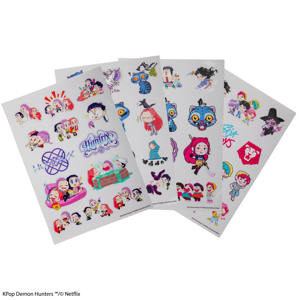 2026 K-pop Demon Hunters Korean Cartoon PVC Funky Dancer Newest Home Office School Business Valentine Gift Student Cute <b>Sticker</b> - Product Image 1