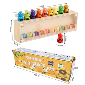 New Arrival Wooden Early Education Chess Game Logical Thinking & Memory Training Tool Bee Coloring <b>Toys</b> for Kids Boys & Girls - Product Image 5