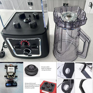 Licuadora Eléctrica Comercial de Alta Resistencia 8002, <span class=keywords><strong>6</strong></span> Cuchillas, 4L de Capacidad, Motor de Cobre Puro, Carcasa de ABS, Preparadora de Smoothies, Uso Doméstico Alemán - Product Image 5