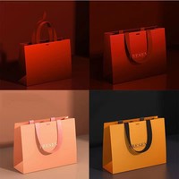 Sacs à provisions en papier de luxe, plusieurs couleurs avec logo imprimé personnalisé pour vêtements