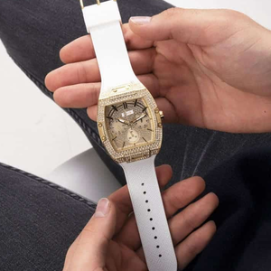 <span class=keywords><strong>2026</strong></span> Nieuwe Guess GW0048G3 Luxe Herenhorloge IJzige Diamant Vierkante Wijzerplaat Roestvrijstalen Kast Siliconen Band Quartz Sporthorloge - Product Image 4