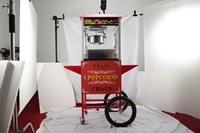 Carrinho De Pipoca De 8Oz De Acero Inoxidable Máquina Automática De Palomitas De Maíz Máquinas De Carro Palomitas De Maíz