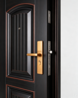 Porte d'entrée en acier ignifugé moderne et contemporaine, prix d'usine, surface finie pour maison, villa, appartement, hôtel