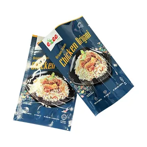 High-Temperature Cooking Steaming Stand-Up Bag Cook Rice Meat Vegetables High-Temperature High-Pressure Aluminum Foil Bag