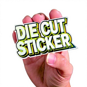 Advertising Promotion Custom Printing Logo Label Shiny Die Cutting <b>Sticker</b> <b>Sheet</b> Self Adhesive Waterproof Vinyl Die Candle Craft - Product Image 2