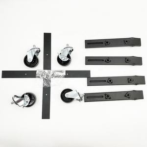 Регулируемая подставка для растений колеса для тяжелых условий эксплуатации металлического железа горшка двигатель подвижный цветок плантатор горшок стенд салазка лоток для грузчиков - Product Image 2