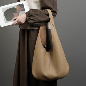 AndoBag Genuine Leather Fashion Outdoors Bucket Tote <b>Bags</b> <b>for</b> <b>Women</b> Girls Large Capacity Underarm Commute <b>Work</b> Shoulder <b>Bag</b> 2801 - Product Image 2