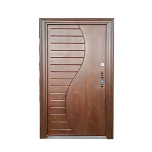 สแตนเลสประตูออกแบบประทับเหล็กประตูแผงเคนยาเหล็กประตูออกแบบ