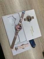 Untuk NX17PRO 2 Pasang Tali Jam Tangan Pintar Wanita Bahan Stainless Steel Android IP68 Panggilan Video Pelacak Kebugaran Detak Jantung Jam Tangan Kesehatan