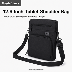 Custom Logo 12.9 Inch <strong>Tablet</strong> Shoulder <strong>Bag</strong> Waterproof Vertical Laptop Sleeve Case for iPad Pro Men Business Carrying <strong>Bag</strong> - Product Image 1