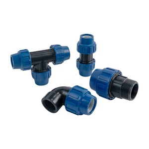 Raccords à compression rapide <span class=keywords><strong>en</strong></span> PP pour système de tuyauterie d'irrigation <span class=keywords><strong>en</strong></span> plastique HDPE de 20 à <span class=keywords><strong>110</strong></span> mm, coudes, tés et coupleurs - Product Image 4