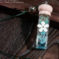 10ml bouchon en bois purificateur d'air de voiture bouteille de diffuseur de parfum suspendu élégant pour rafraîchissement de l'air de voiture et aromathérapie avec parfum