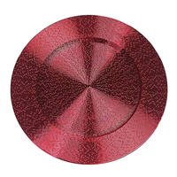 Assiettes de Présentation Élégantes et Luxueuses en PP de 13 Pouces, Motif Multiligne, Écologiques, Légères, Jetables, Personnalisables pour Usage Domestique et Événements