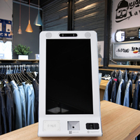 Impresora de quiosco de pago con pantalla táctil POS de escritorio de 10,1 pulgadas, 58mm con escáner de código de barras QR 1D 2D y lector NFC