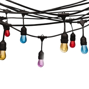 Giáng sinh trang trí 1W/2W E26/E27 trong suốt/hổ phách <span class=keywords><strong>RGB</strong></span> màu máy tính/Thủy tinh S14 bóng đèn LED chuỗi - Product Image 1