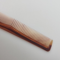Sisir Saku Penata Rambut Portabel Anti-Statik Bergigi Halus & Lebar Dua Sisi, Motif Kura-Kura, Plastik, Sisir Rambut 2 Arah