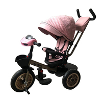 Bicystar 4 en 1 enfant poussette tricycle monter sur pas cher bébé poussette tricycle 3 roues fille pousser tricycles enfant en bas âge pour tricycle