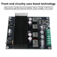 Amplificateur stéréo numérique de classe D à double cœur TPA3255 DC 19-50V HIFI, carte amplificateur 2 canaux 600W+600W, amplificateur de puissance numérique TL072 OP AMP