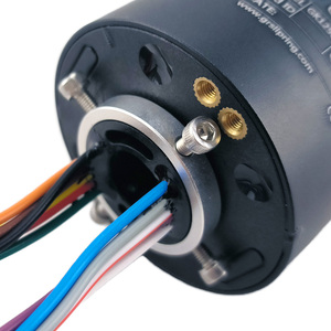 วงจรโรตารี่จอยท์ 12 ทาง แหวนสลิปอุตสาหกรรม เส้นผ่านศูนย์กลางภายใน 12.7 มม. รูขนาด 12.7 มม. กำลังไฟสูง ยี่ห้อ <span class=keywords><strong>Guren</strong></span> 440VAC/VDC - Product Image 3