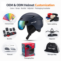 Casque de ski certifié CE EN 1077 avec visière, respirant, pour adultes, protection de la tête, casque de snowboard, vente chaude