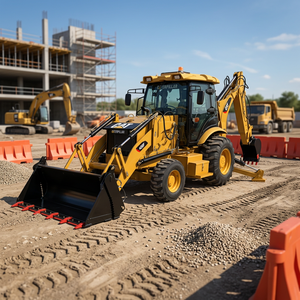 Chargeuse-pelleteuse CAT 420F d'occasion abordable 4x4 à vendre, excavatrice de construction prête à être expédiée - Product Image 3