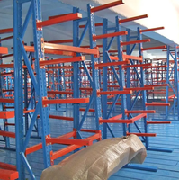 Étagères cantilever métalliques galvanisées réglables robustes à prix d'usine, étagères extérieures pour le stockage de tuyaux longs en entrepôt