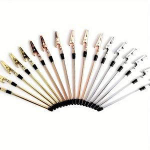 Outil d'aide au fermoir pour bijoux, pinces crocodiles en or rose argenté pour la fabrication de bijoux à bricoler soi-même, aide au bracelet et au collier - Product Image 1