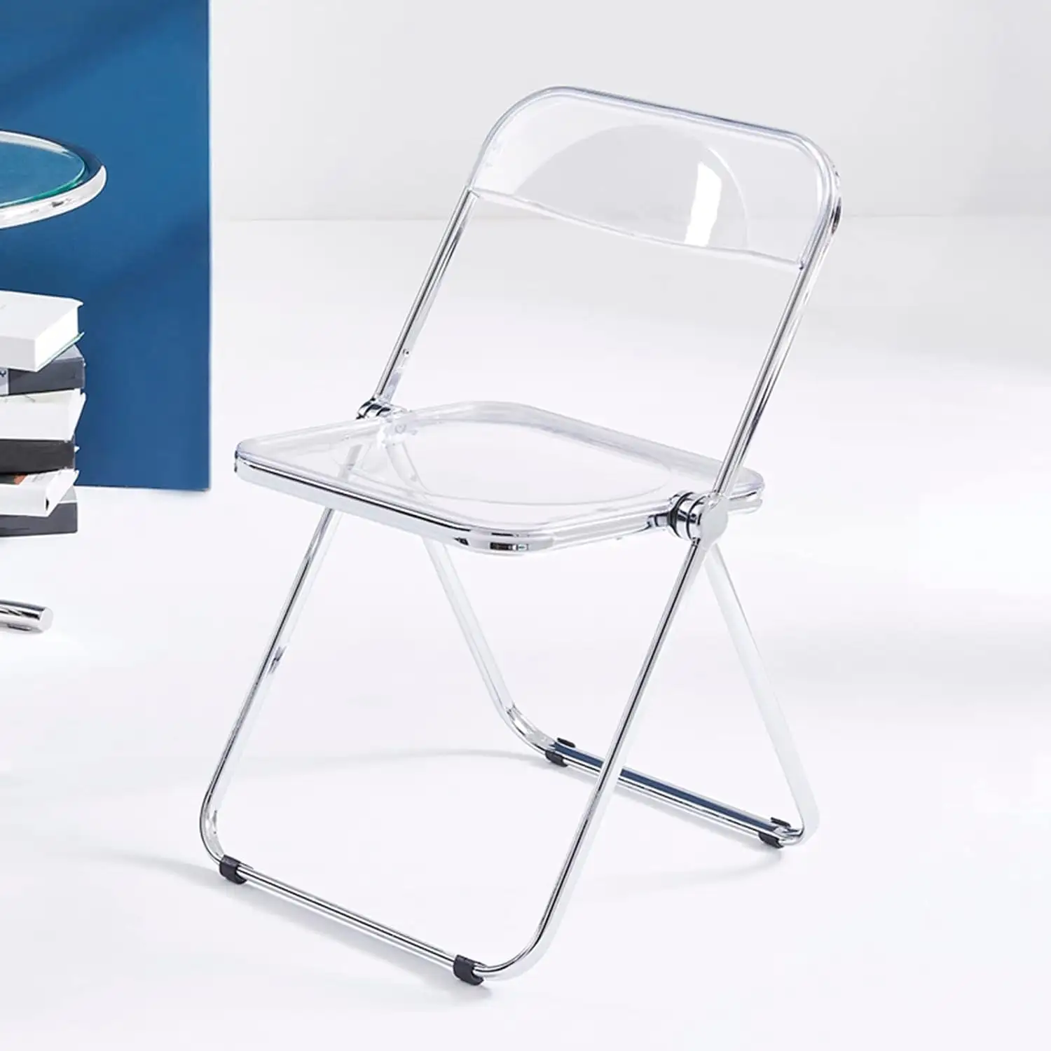 High end premium rental outdoor indoor portable luxury folding clear acrylic folded chairs
