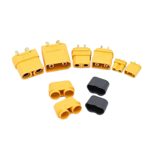 Connecteur Amass XT60 30A à courant élevé, fiche femelle plaquée or avec gaine, 2P, pour batterie Lipo RC, drone FPV XT60-F XT60-M - Product Image 1