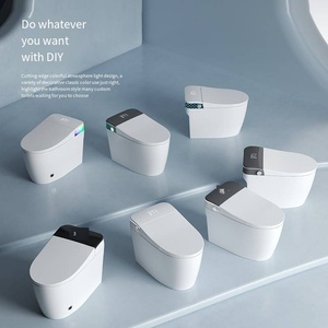 Vente directe en gros, version haut de gamme, sanitaires intelligents, <span class=keywords><strong>WC</strong></span> allongé à poser au sol, siège chauffant automatique intelligent avec télécommande - Product Image 2