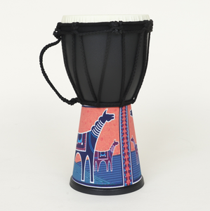 Tambor de mano de 4 pulgadas al por mayor nuevo instrumento de percusión de tótem africano de dibujos animados para niños Tambor Africano - Product Image 4