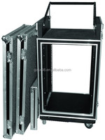 12u space 16U audio amp rack case mixer top mount flight case pour système de son