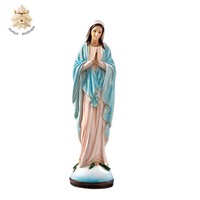 Statue de l'ange grandeur nature et de la Vierge Marie en fibre de verre, sculpture décorative religieuse pour l'extérieur, Mère Dieu
