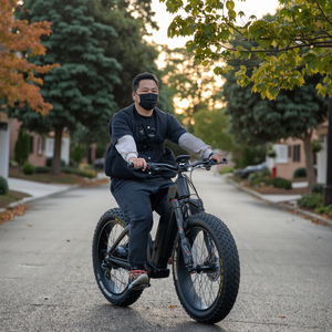 Vélo électrique de 26 pouces pour adultes, vélo à suspension intégrale, Fat Bmx, double batterie, grosse roue de 1200W, VTT électrique - Product Image 1