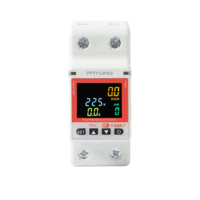 Disjoncteur intelligent Tuya avec mesure, mini 2P 63A, Wi-Fi, protection contre les fuites à la terre, compteur d'énergie, minuterie, pour maison connectée