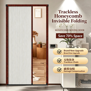 <span class=keywords><strong>Porte</strong></span> pliante en alliage d'aluminium au design moderne, <span class=keywords><strong>porte</strong></span> coulissante invisible pour balcon, cuisine, salle de bain, pliable pour cour - Product Image 1