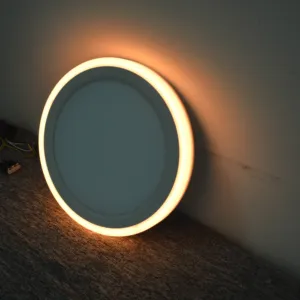 White Smart Home Round Surface Led Ceiling Panel Light For Bedroom Lamp