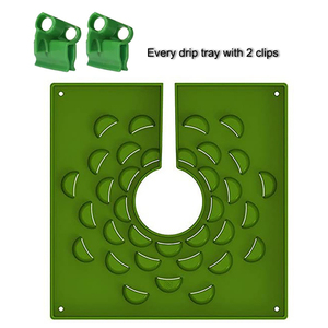 4 6 8 Inch Irrigation Rock Wool Cube Drip Grow Cap with Two Clamps for Hydroponics Greenhouse Indoor Grow Plants