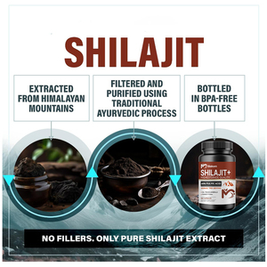 แคปซูลสารสกัดจาก shilajit ออร์แกนิกบริสุทธิ์อาหารเสริมเพื่อสุขภาพสำหรับผู้ชายผู้หญิงแคปซูล120เพื่อสุขภาพ - Product Image 5