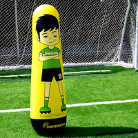 PODIYEEN Mannequin de défenseur pliable et autoportant Mannequin de football gonflable avec base pondérée pour l'entraînement des joueurs en équipe