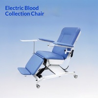 Lit de massage multifonctionnel en PU de type EM-BC180, fauteuil de prélèvement sanguin électrique, hauteur réglable, utilisation commerciale pour la collecte de sang